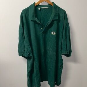 Cutter & Buck Green Bay Packers 1/4 Button Pullover Shirt- 4XL